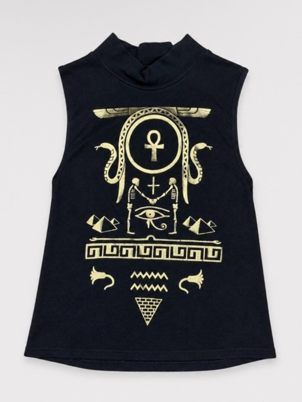 Y2K Vintage Truly Madly Deeply Egyptian Crop Top